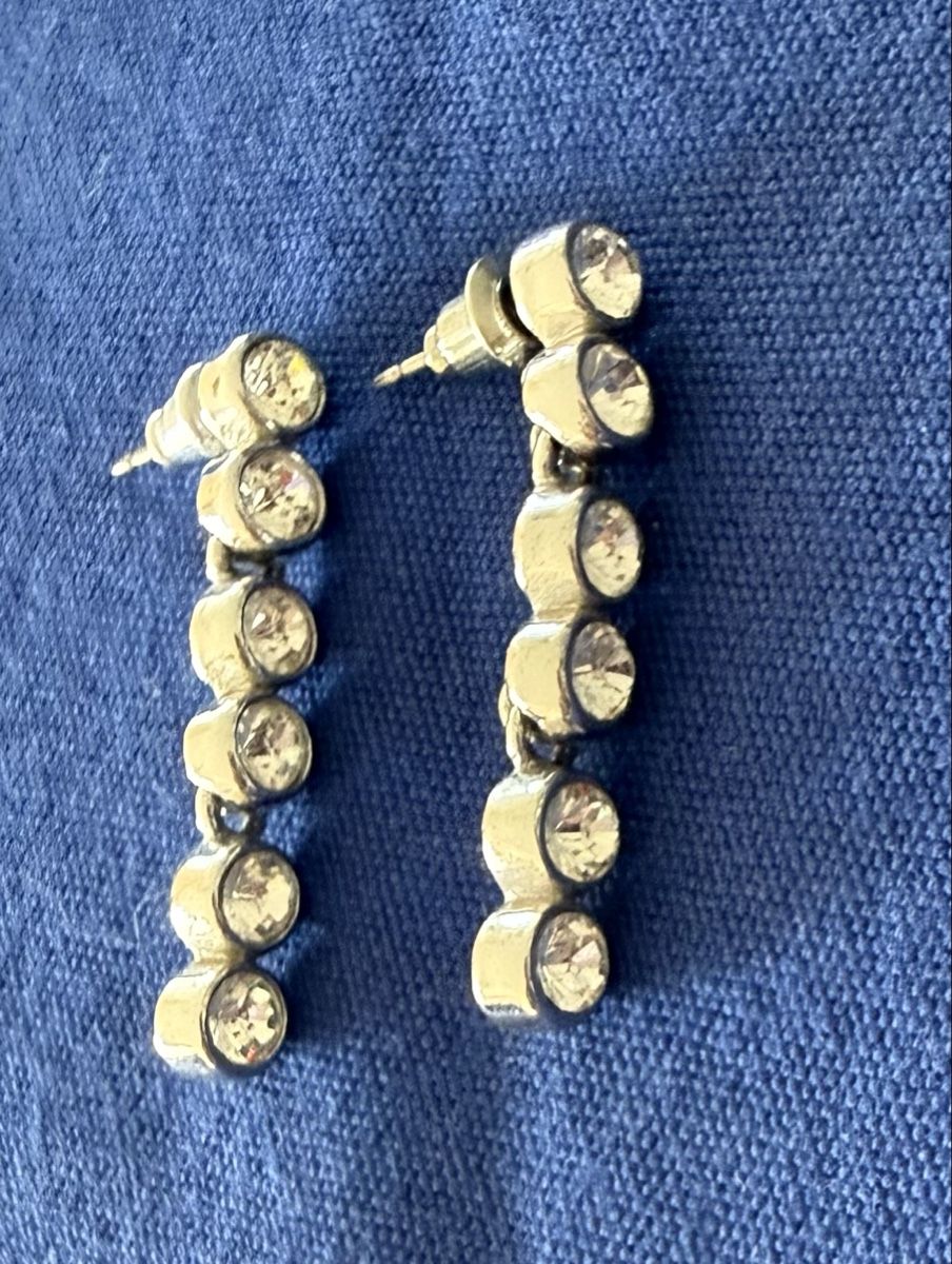 Orecchini pendenti & Orecchini a lobo: Ohrhänger, NEU, 3 cm lang, mit Strass! – Nuovo (secondo la descrizione) da Lyss venduto da Sibella56
