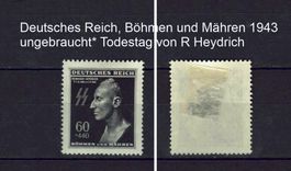 DR Böhmen und Mähren 1943, Heydrich ungebr*