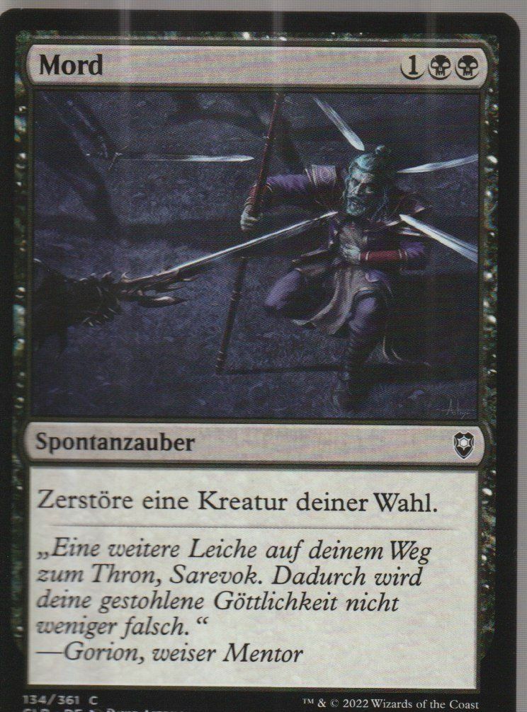 Magic The Gathering Carte collezionabili: TCG Magic The Gathering MTG CLB 134 Mord – Nuovo (secondo la descrizione) da Vezia venduto da Aquarius_Age