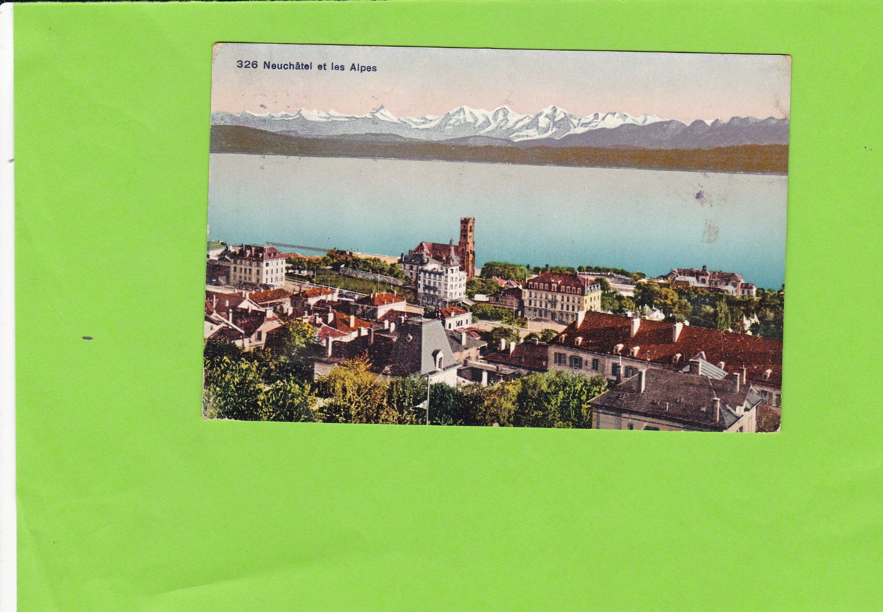 Ansichtskarten: Neuchâtel--1919 – Gebraucht aus St. Peterzell von neckertal