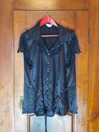 Damenbluse, Yours, schwarz, Grösse 26/28