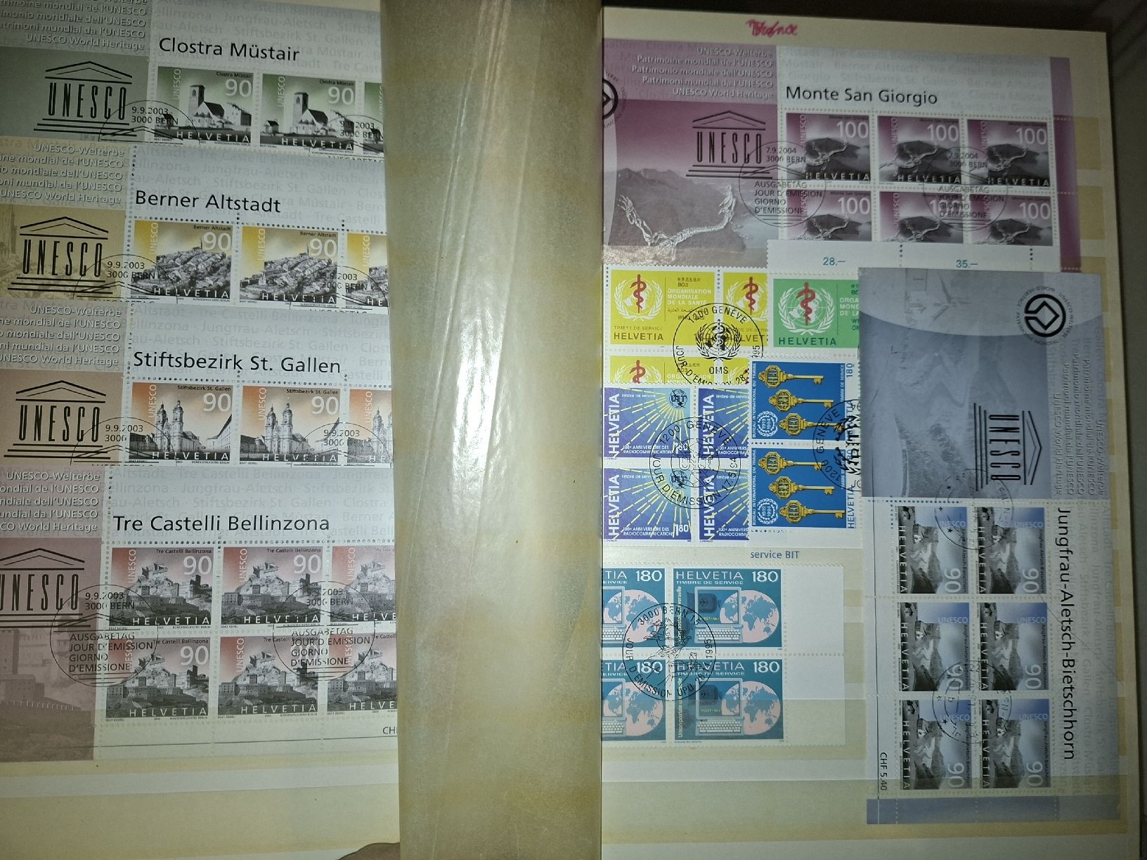 Tous les timbres: Album Kleinbögen / 4er Blocks / divers  – D'occasion à Balgach par SIMEON27 4