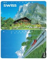 2 Telefonkarten Japan Matterhorn Swiss Wetterhorn