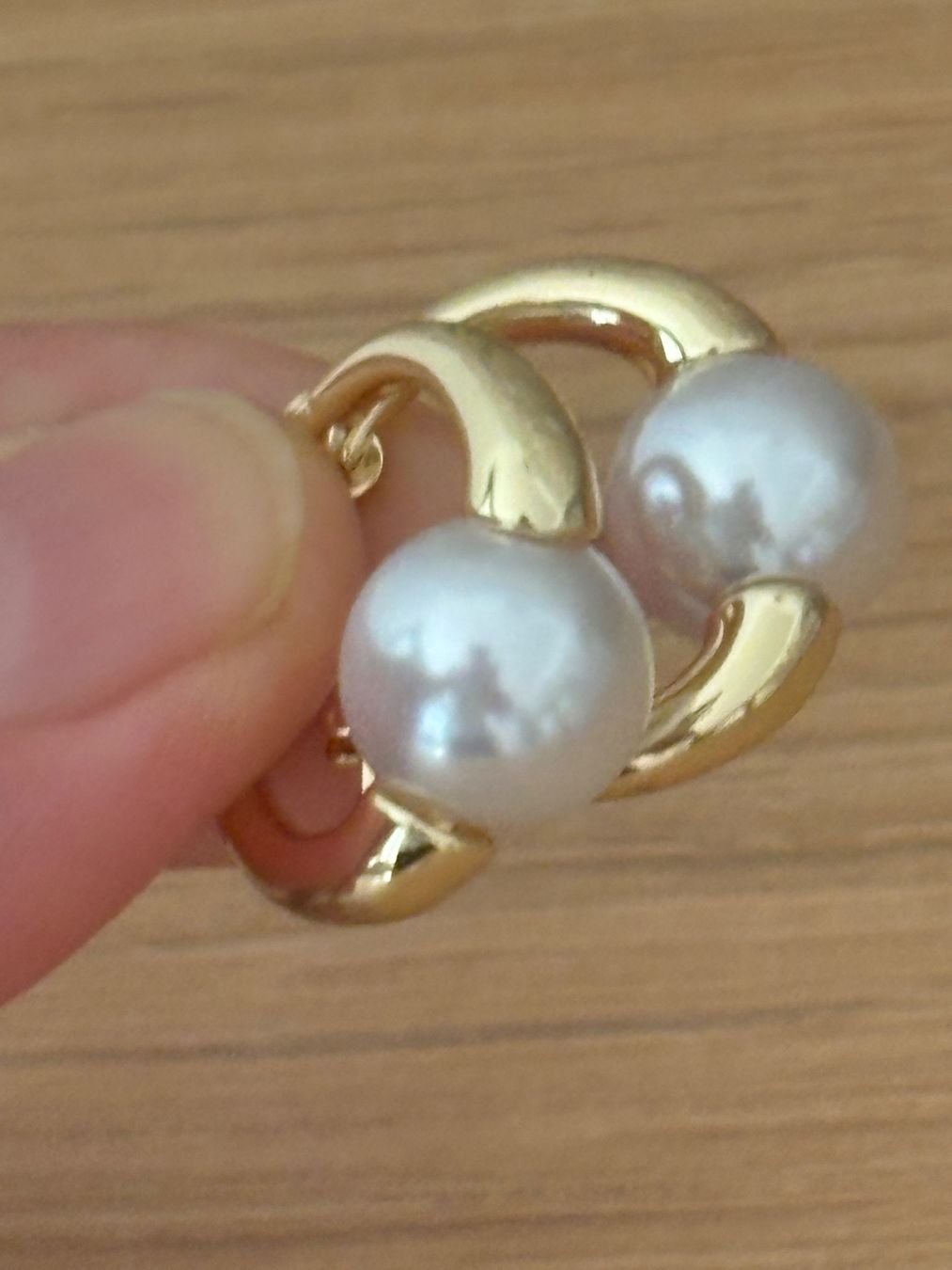 Orecchini pendenti & Orecchini a lobo: Luxus Elegante Ohrstecker  Kunstperlen Farbe: Gold – Nuovo (secondo la descrizione) da Biel-Bienne venduto da Roserosse13 3