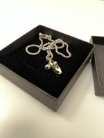 Silber 925 Fussballkette mit Schuhanhänger, - neuwertig