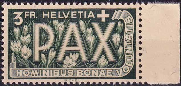 Tutti i francobolli: 1945, 3FR. PAX Nr. 272 postfrisch ** und fehlerfrei. – Nuovo (secondo la descrizione) da Aesch BL venduto da toffifee09