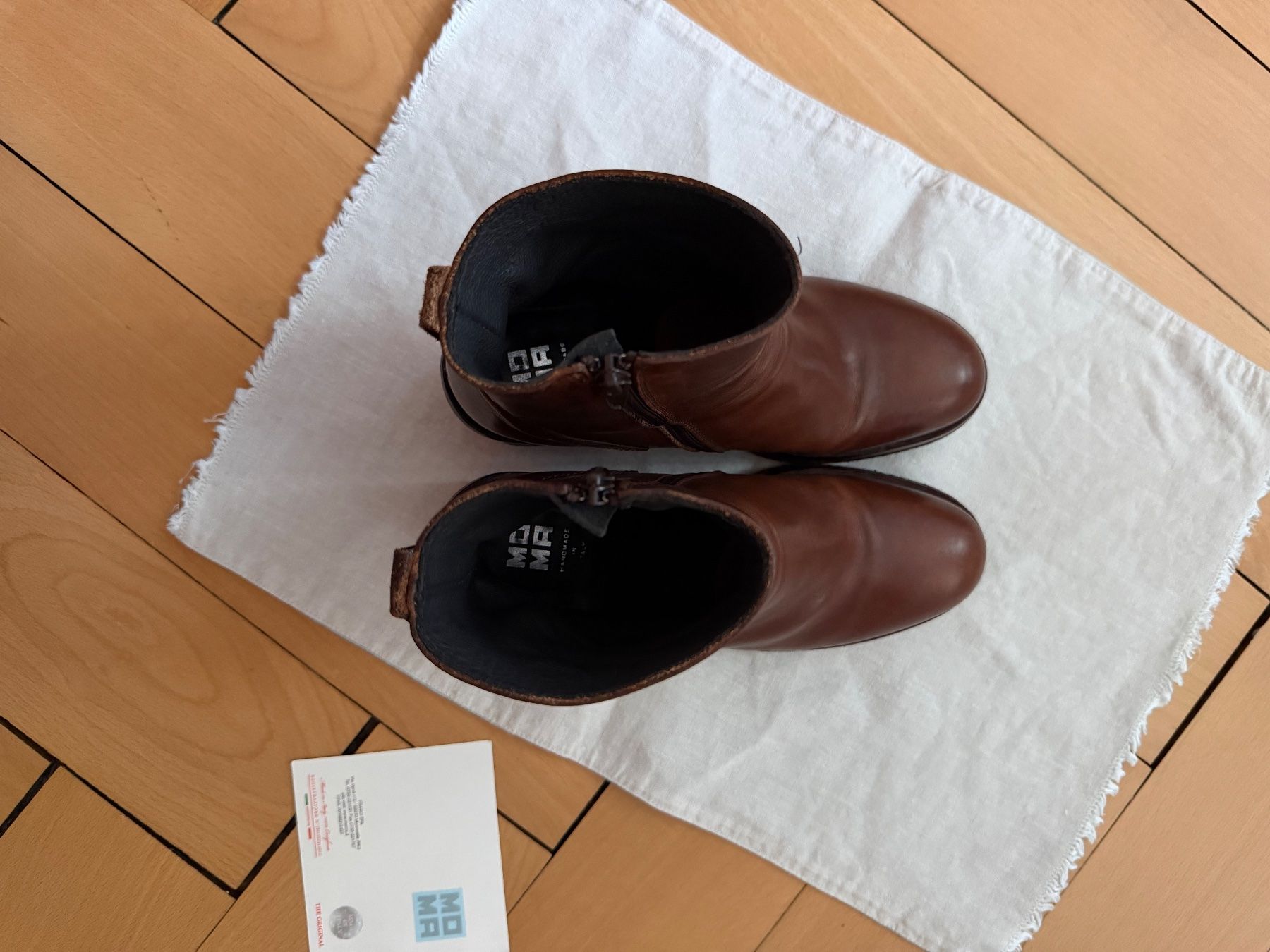 Moma Damenschuhe: Moma Stiefeletten Cognac 37 – Neu (gemäss Beschreibung) aus Bern von Kitttykat 5