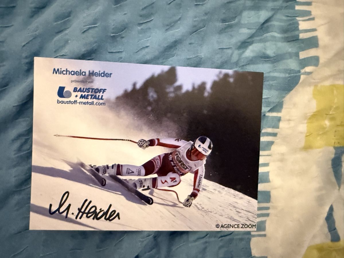 Autografi: Michaela Heider - Original signierte Autogrammkarte Top! – Usato da Rüschlikon venduto da Andi_2000