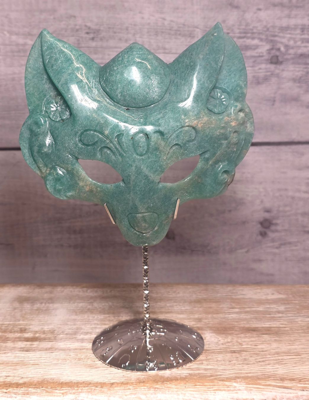 Minerali & Pietre curative: Amazonit Fuchsmaske 327g – Nuovo e nell'imballaggio originale da Matzingen venduto da Shay_Crystalz