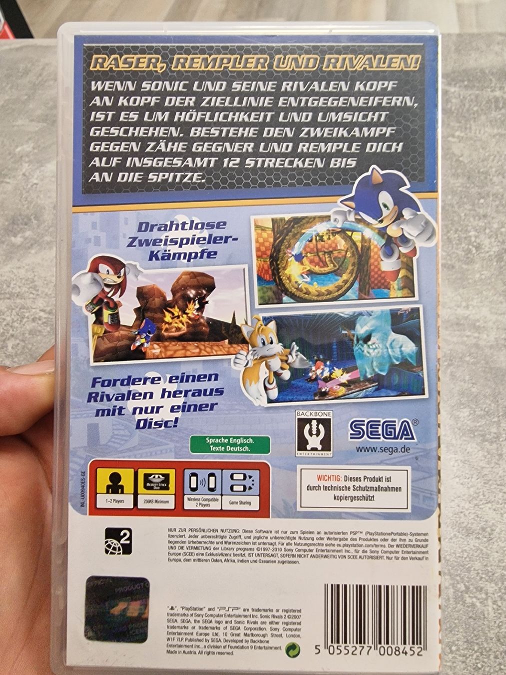 Sony Spiele: Sonic Rivals 2 PSP Essentials SEGA – Gebraucht aus Herzogenbuchsee von ioa_zcm6 1
