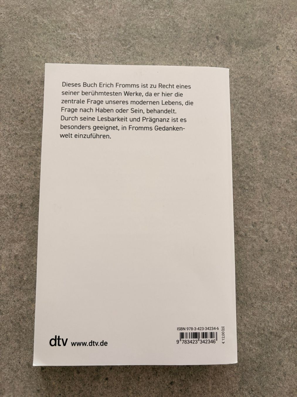 Livres: Erich Fromm: Haben oder Sein – Neuf (Voir description) à Wil SG par adi9k 1