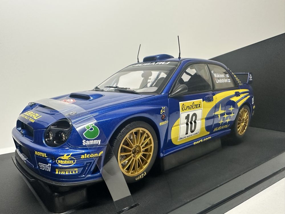 AUTOart 1:32 Subaru Impreza WRC 2002 Rally Monte-Carlo Makinen #10 w/Light 13002