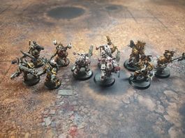 Warhammer 40k Chaos Space Marines Figuren bemalt 10 Stück