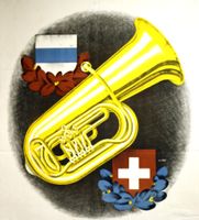 XVII. Eidgen. Musikfest in Zug 1923 Original Plakat