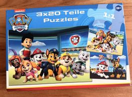 PAW Patrol Puzzle-Set (3x20 Teile) – Wie neu!