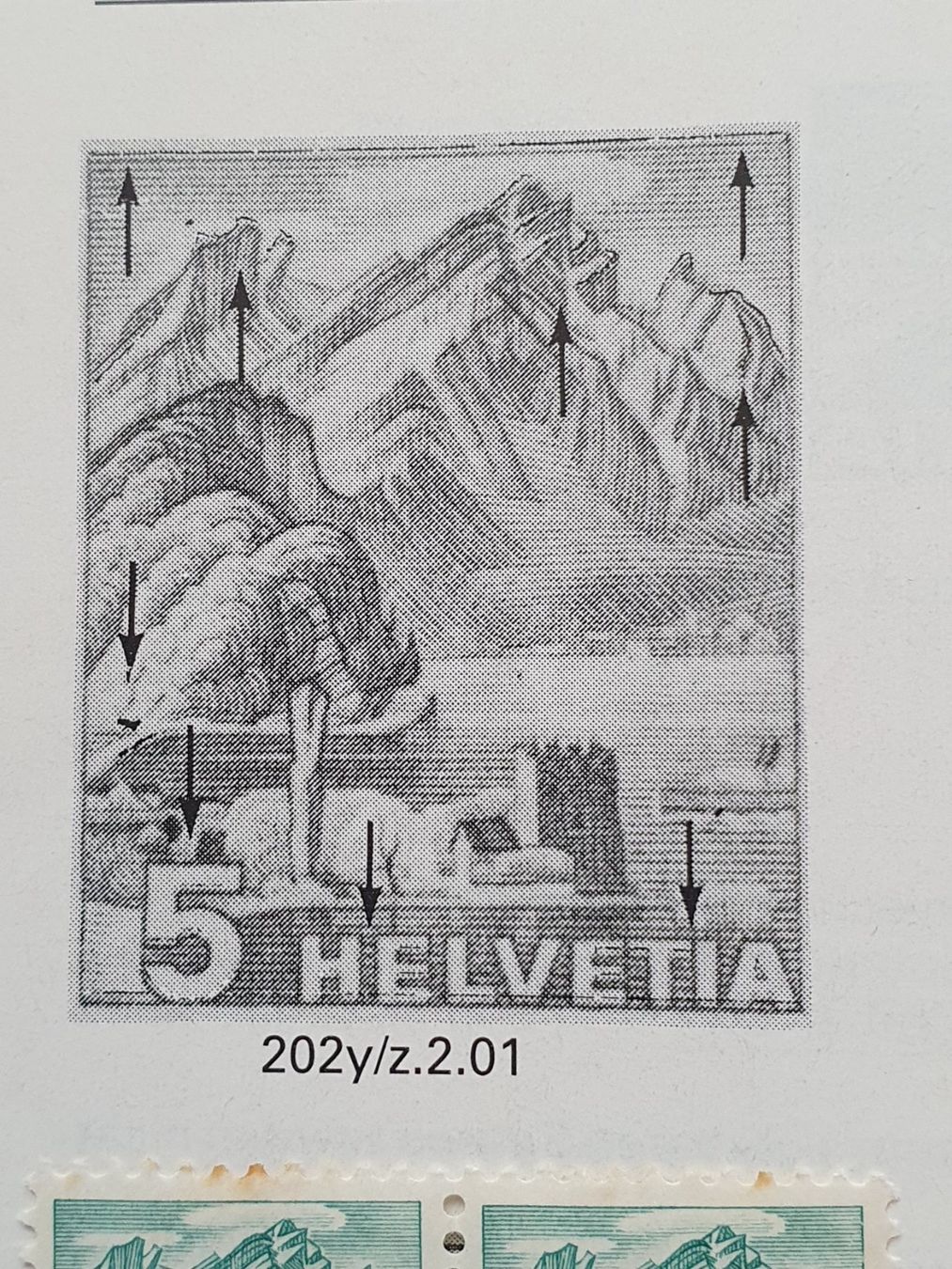 Tutti i francobolli: 202y.2.01 * DP Kat. 100.- – Usato da Balgach venduto da SIMEON27 4