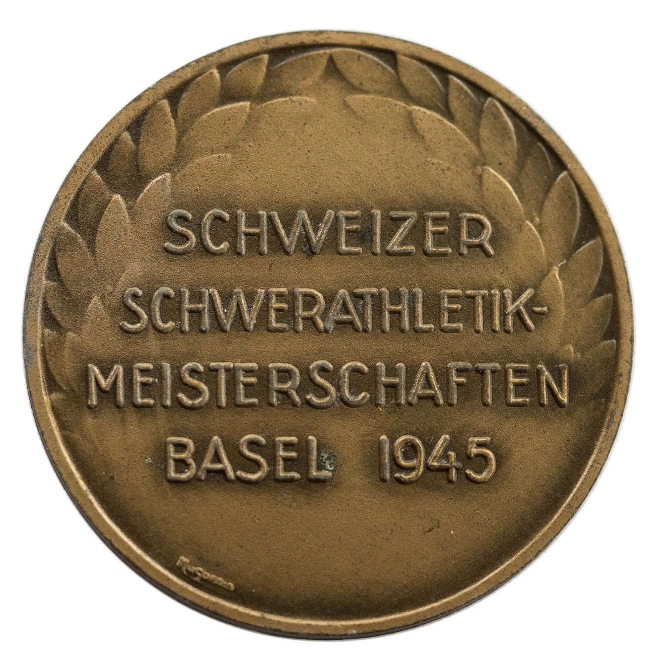 Medaglie: Schweiz. Schwerathletik Basel 1945 – Usato da Rotkreuz venduto da Swiss-Coins