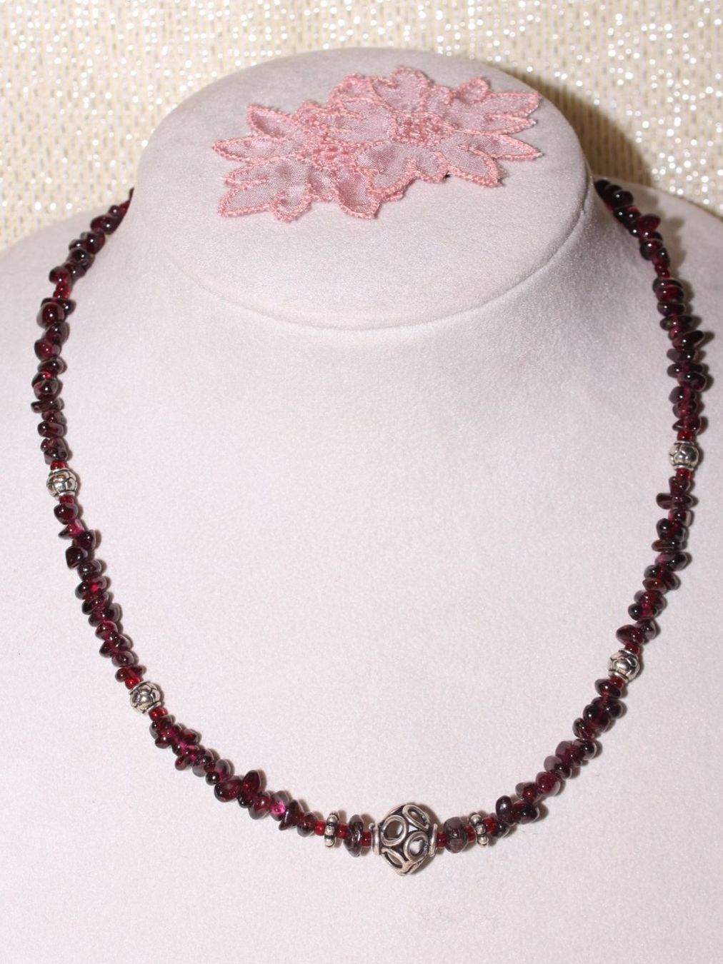 Catenine: Halbedelsteinkette Granat – Nuovo e nell'imballaggio originale da Kriens venduto da Wolly85 1