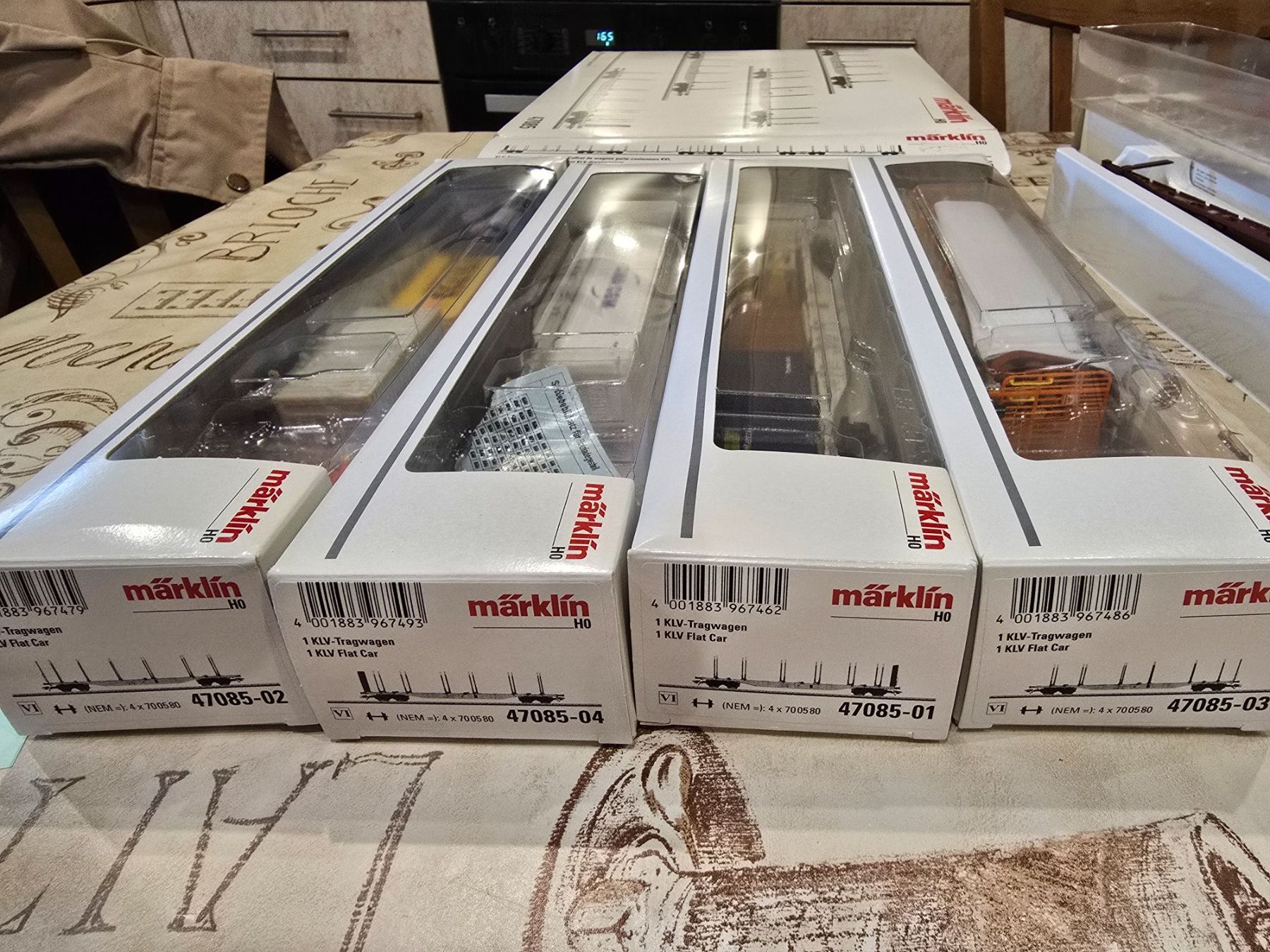 Märklin Modellini di ferrovie: Märklin 47085 KLV-Tragwagen-Set – Nuovo (secondo la descrizione) da Mauren TG venduto da Defrancesco 1
