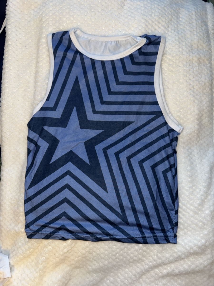 Top: Retro Star Print Tank Top - Y2K – Usato da Zofingen venduto da cva_w7vn