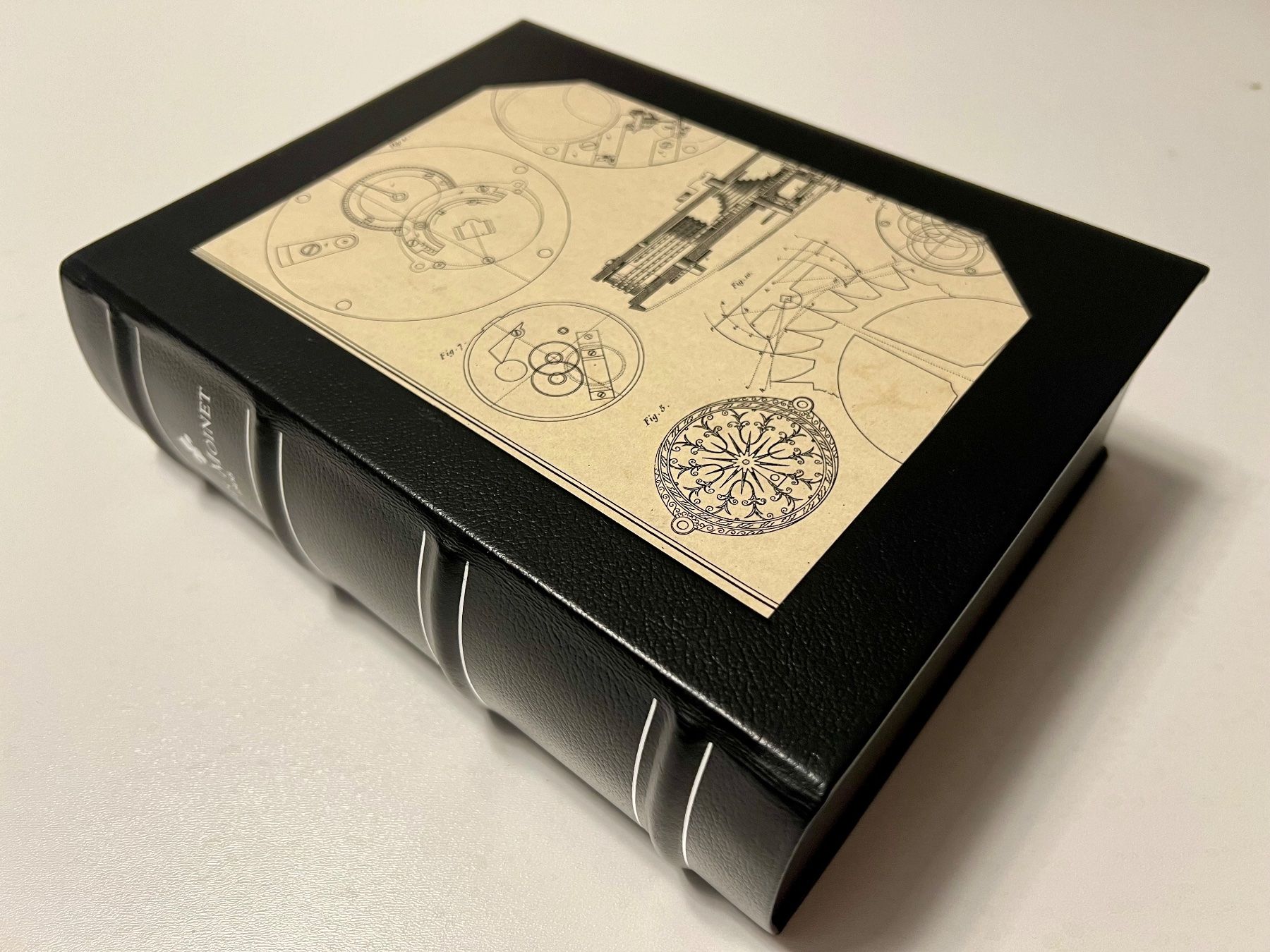 Orologi: LOUIS MOINET Black leather “bookshelf” watch box & outerbox – Nuovo (secondo la descrizione) da Mont-sur-Lausanne venduto da vmi_ym5l 2