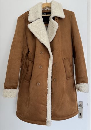Winter Jacke, Teddyfell, Gr. L, neuwertig, super warm!