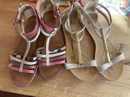 Sommerschuhe/Sandalen Gr. 39 von Geox und Bata, Top!