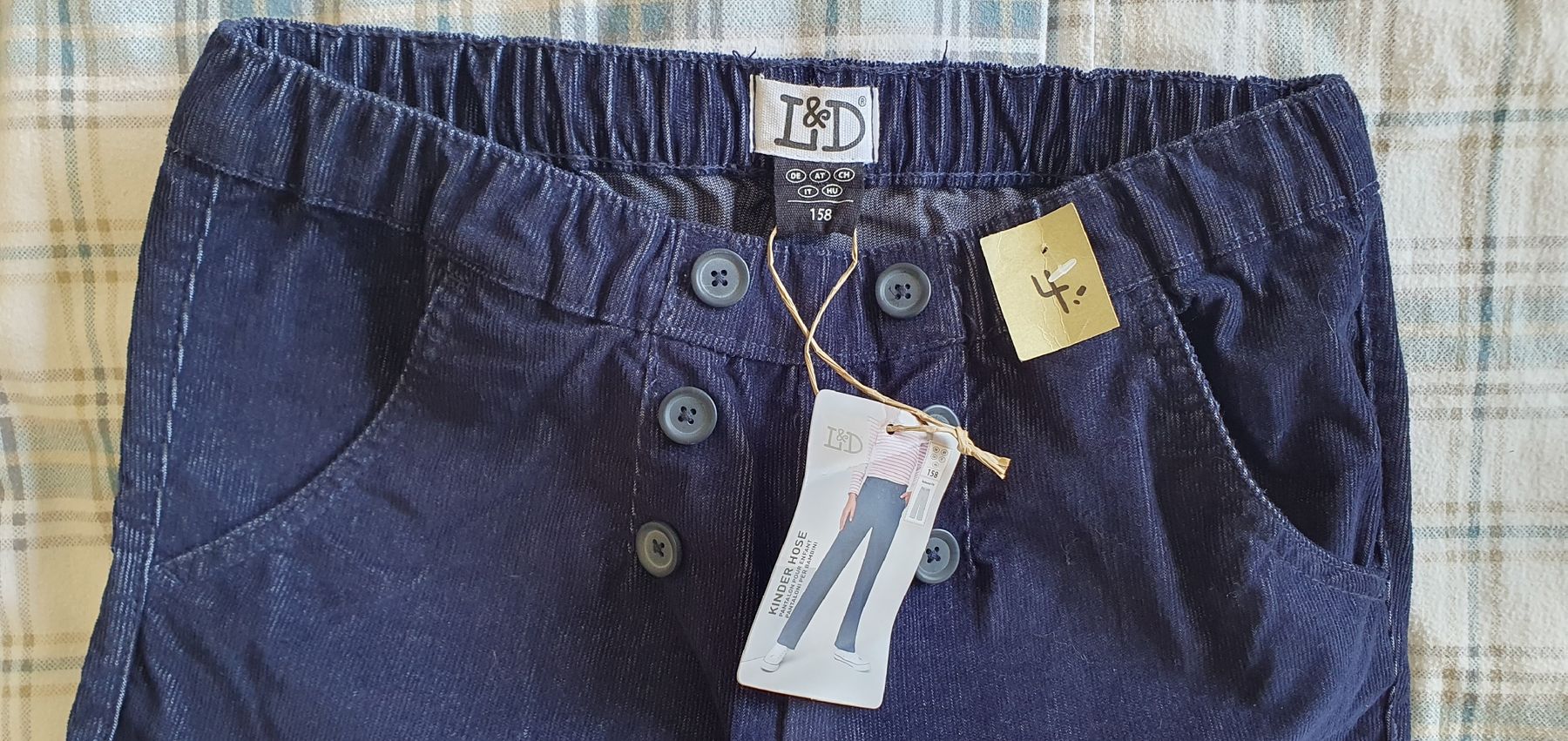 Pantaloni: NEU Kinder Hose Dunkelblau - Gr. 158 – Nuovo e nell'imballaggio originale da Bern venduto da fede736 1