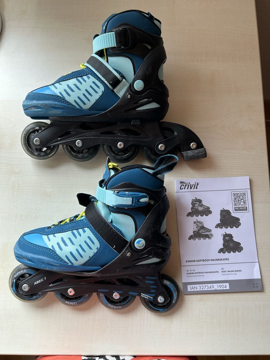 Pattini in linea & Pattini a rotelle: CRIVIT Kinder Softboot Inlineskates, Gr. 33-37 – Nuovo (secondo la descrizione) da Diessenhofen venduto da Bmaurice 1
