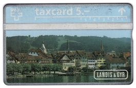 5.- Landis & Gyr, Seeansicht Zug - seltene Firmen Taxcard