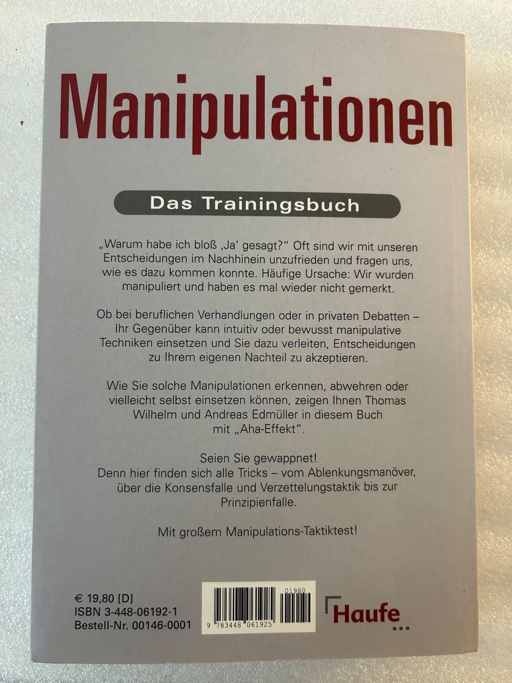 Libri: Manipulationen - Thomas Willhelm / Andreas Edmüller – Usato da La Chaux-de-Fonds venduto da jacq_LaTsch0 1