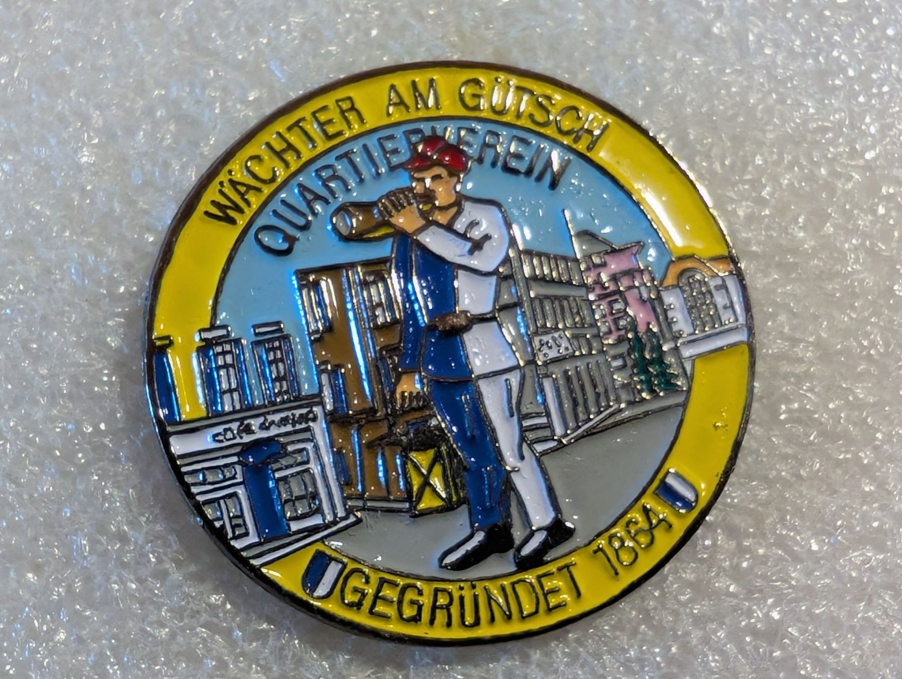 Placchette & Badge: Ansteckpin 93: Wächter am Gütsch – Usato da Oppligen venduto da Pin-Fall-Shop