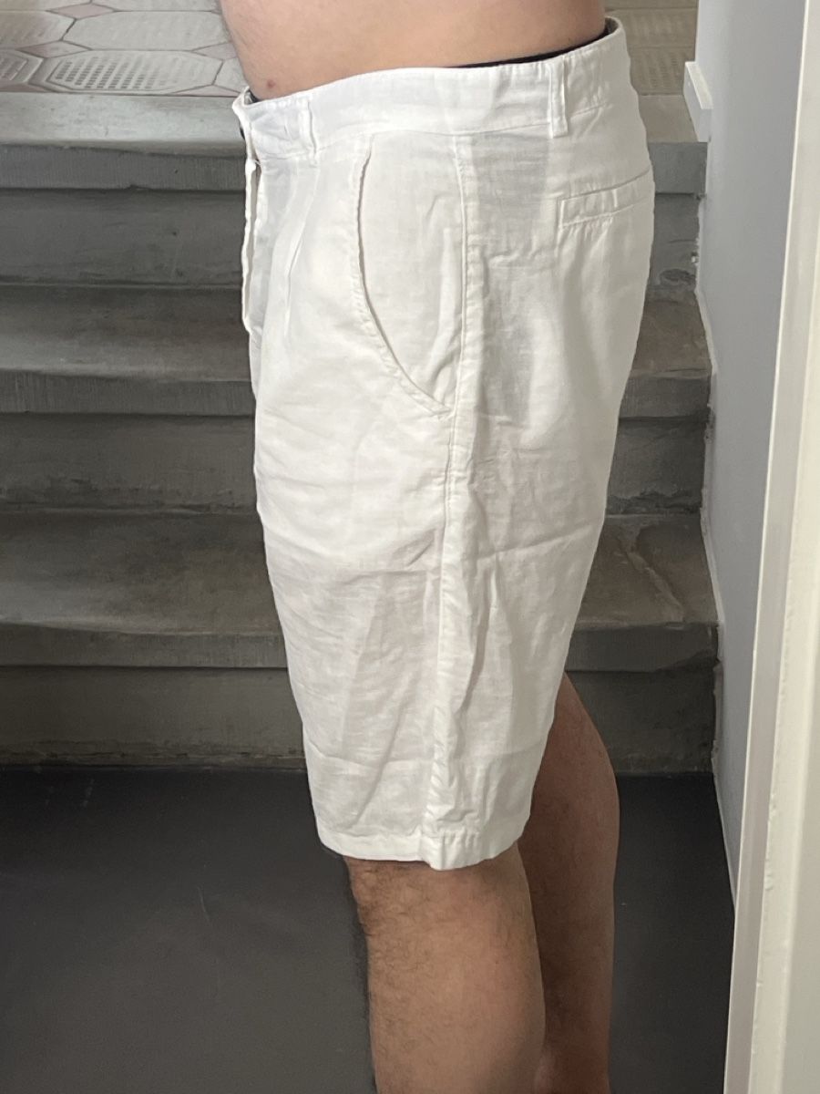 Pantaloni: Leinen-Shorts Weiss Grösse 48 / M – Usato da Schaffhausen venduto da Halu279 6