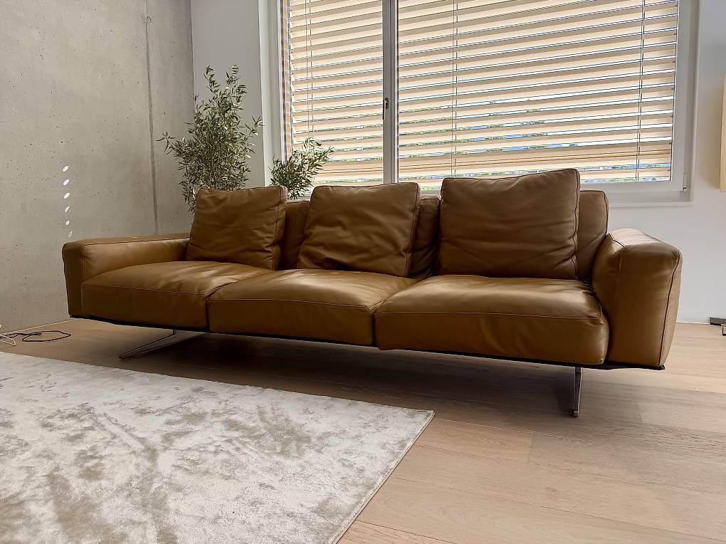 Sofas: Flexform Soft Dream 3-Sitzer  293 cm  Premium Leder Cognac – D'occasion à Luzern par Banksster