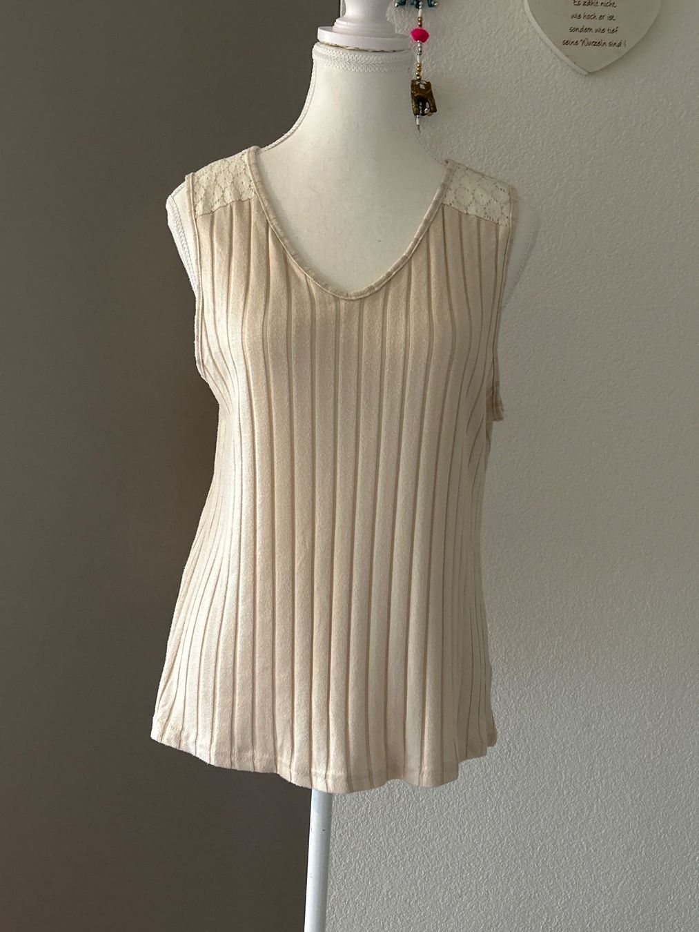 Top: Top beige Grösse S – Nuovo (secondo la descrizione) da Brunnen venduto da Nala2929