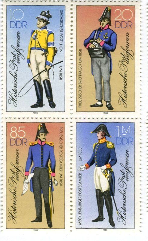 Tous les timbres: Briefmarken "Briefträger". DDR – Neuf avec emballage d'origine à Basel par Butsch5