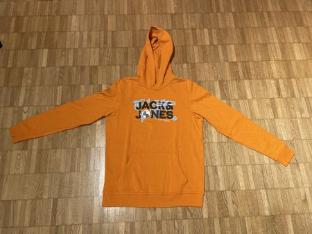 Jack & Jones Kapuzenpullover Hoody Orange Grösse 176 wie neu