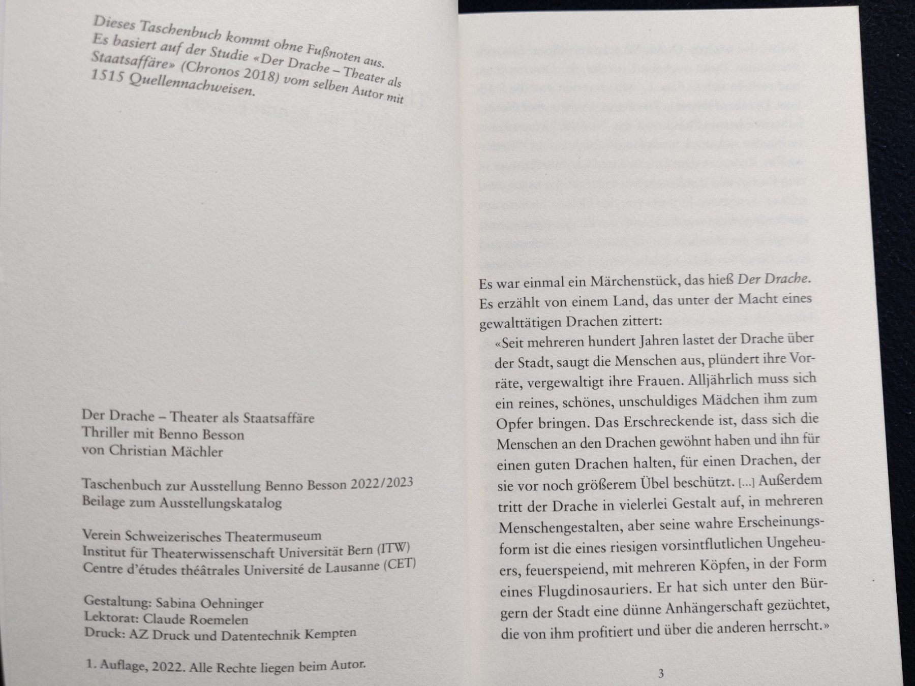 Bücher: Der Drache / Theater als Staatsaffäre Thriller mit B. Besson – Gebraucht aus Muttenz von IkaSul 1