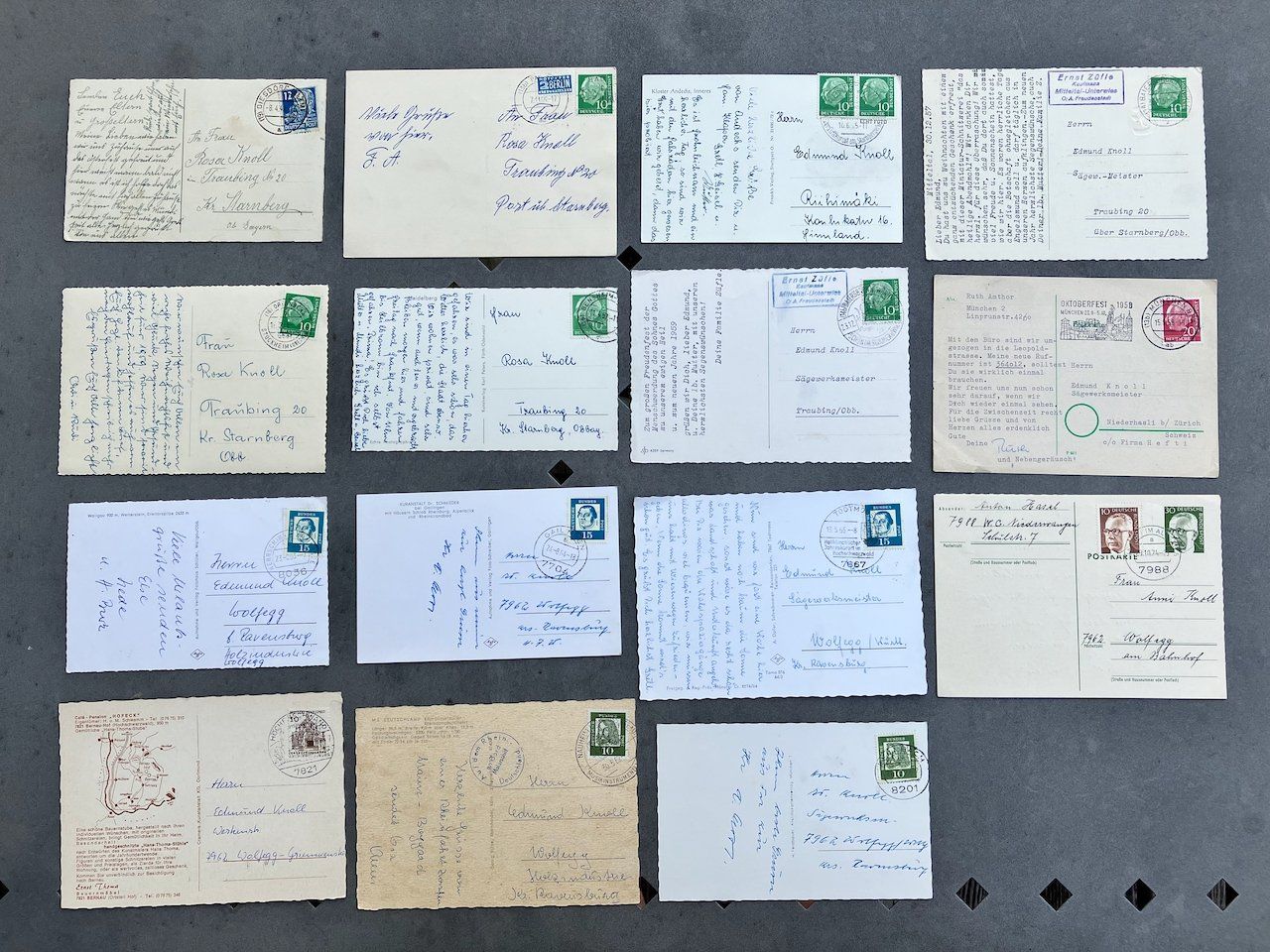 Cartoline postali: Deutschland - 15 Ansichtskarten 1949-82 – Usato da Nesslau venduto da andi_hon