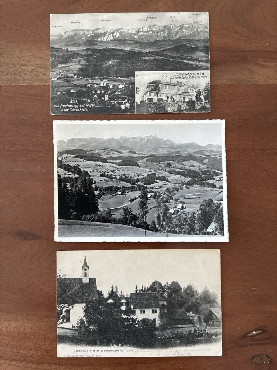 Cartes postales: 8 Ansichtskarten Schweiz von Teufen AP – D'occasion à Oftringen par Cla.vD.74 4