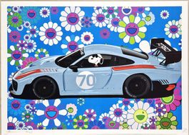 Death NYC Ltd Pop Art Druck " Murakami Porsche Driver Snoopy
