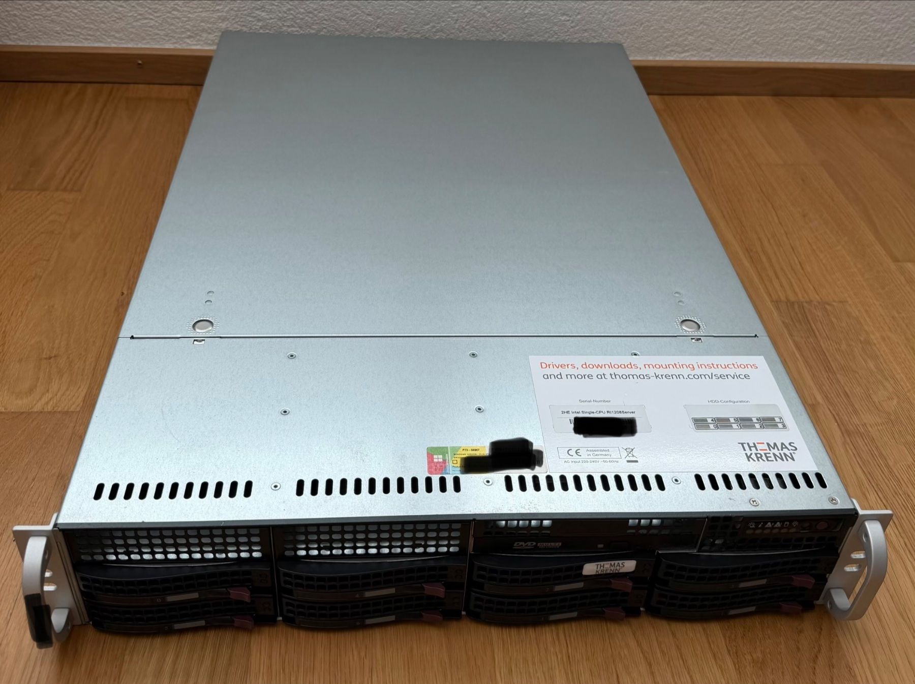 Intel Server: Thomas Kernn - 2HE Intel Single-CPU RI1208Server – Gebraucht aus Tann von Speedesel