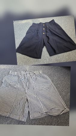 Hosen Damen 2 Stck. Schwarz Grösse M  und Gestreift