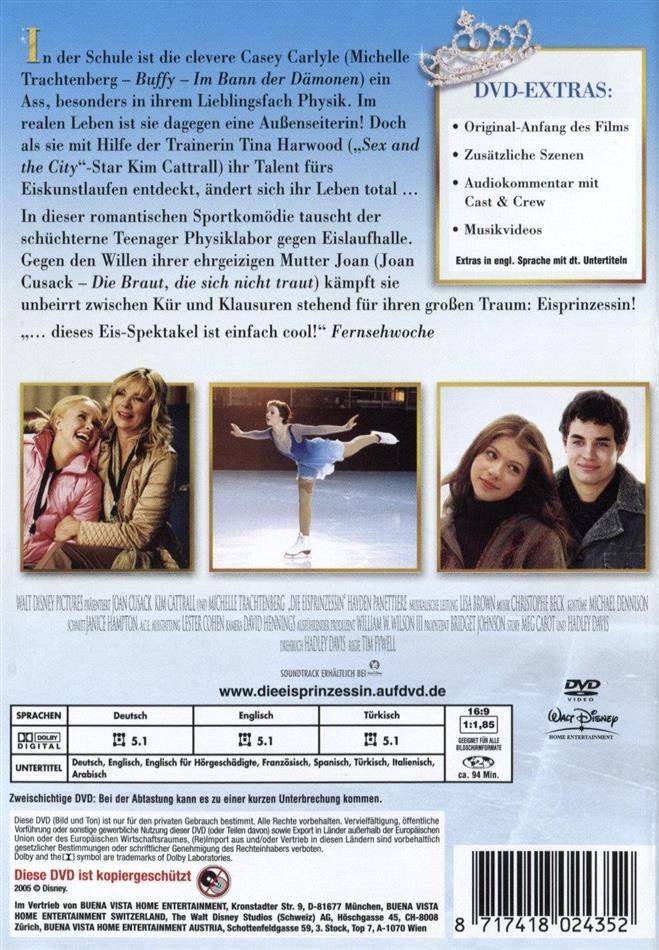 Tutti i DVDs: Die Eisprinzessin (2005) Michelle Trachtenberg/Disney/DVD – Usato da Volketswil venduto da Happy-Stuff 1