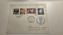 1938 BALLONPOST Aarau - Hornussen ab Liechtenstein