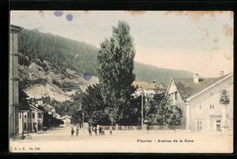 AK Fleurier, Avenue de la Gare, 1905