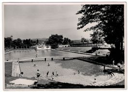 Uzwil, Schwimmbad, gelaufen 1946
