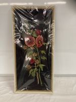 Gesticktes Bild Blumenmotiv Strickbild Blume