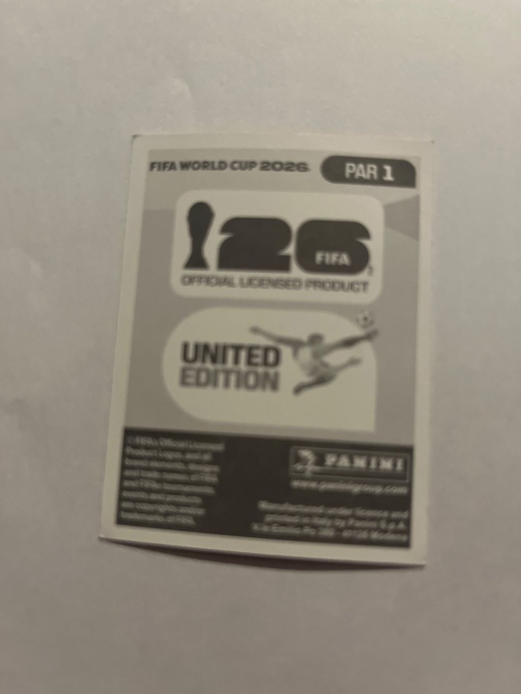 Panini Sammelbilder & Trading cards: FIFA World Cup 2026 - Panini; PAR 1 - Logo – Neu (gemäss Beschreibung) aus Würenlos von ertanural 1