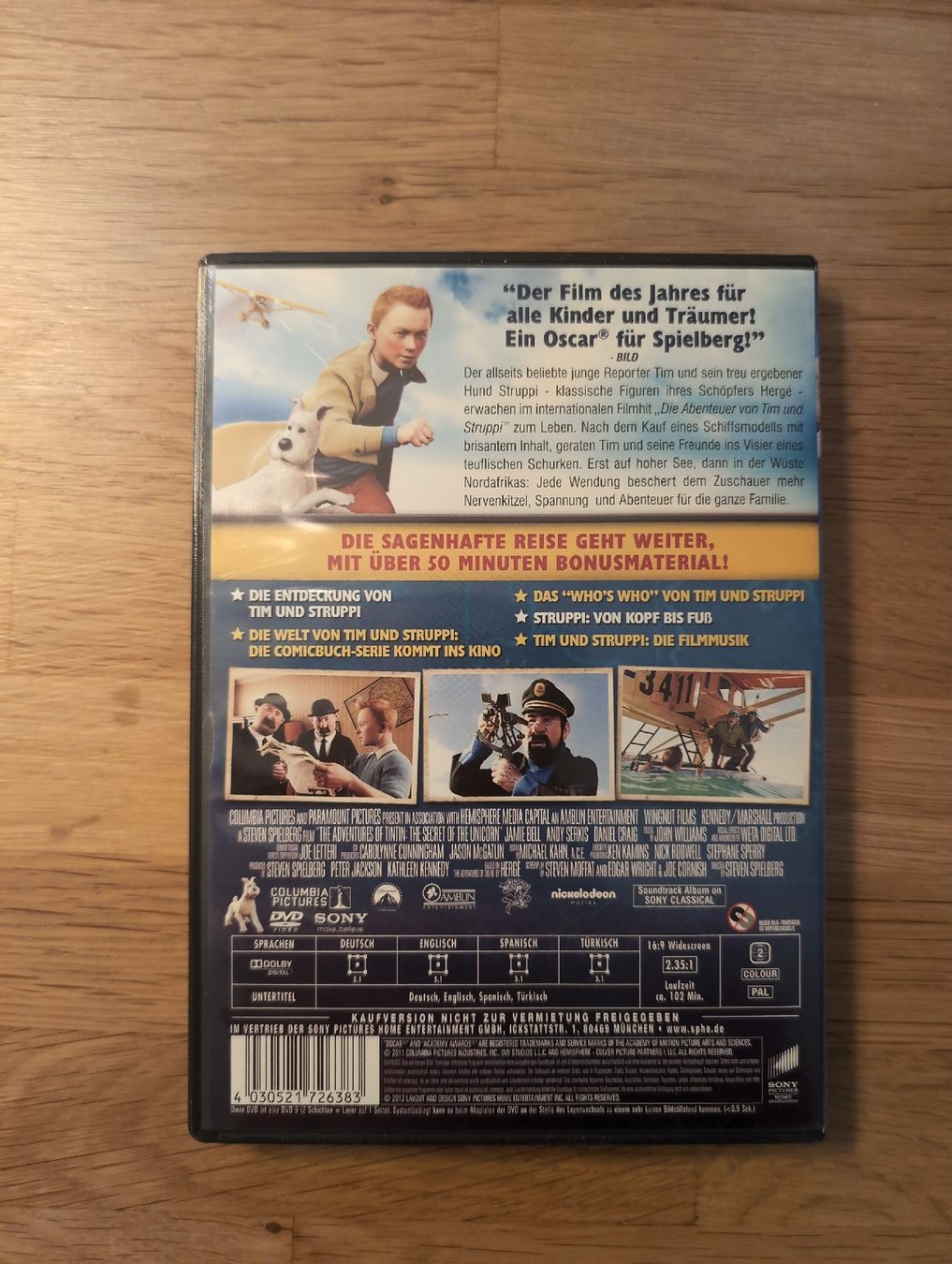 Alle DVDs: Tim und Struppi – Gebraucht aus Heimiswil von schlaefli83 1